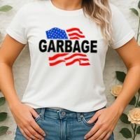 Garbage Garbage America Flag Women's T-Shirt thumb 2