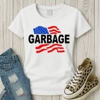Garbage Garbage America Flag Women's T-Shirt thumb 3