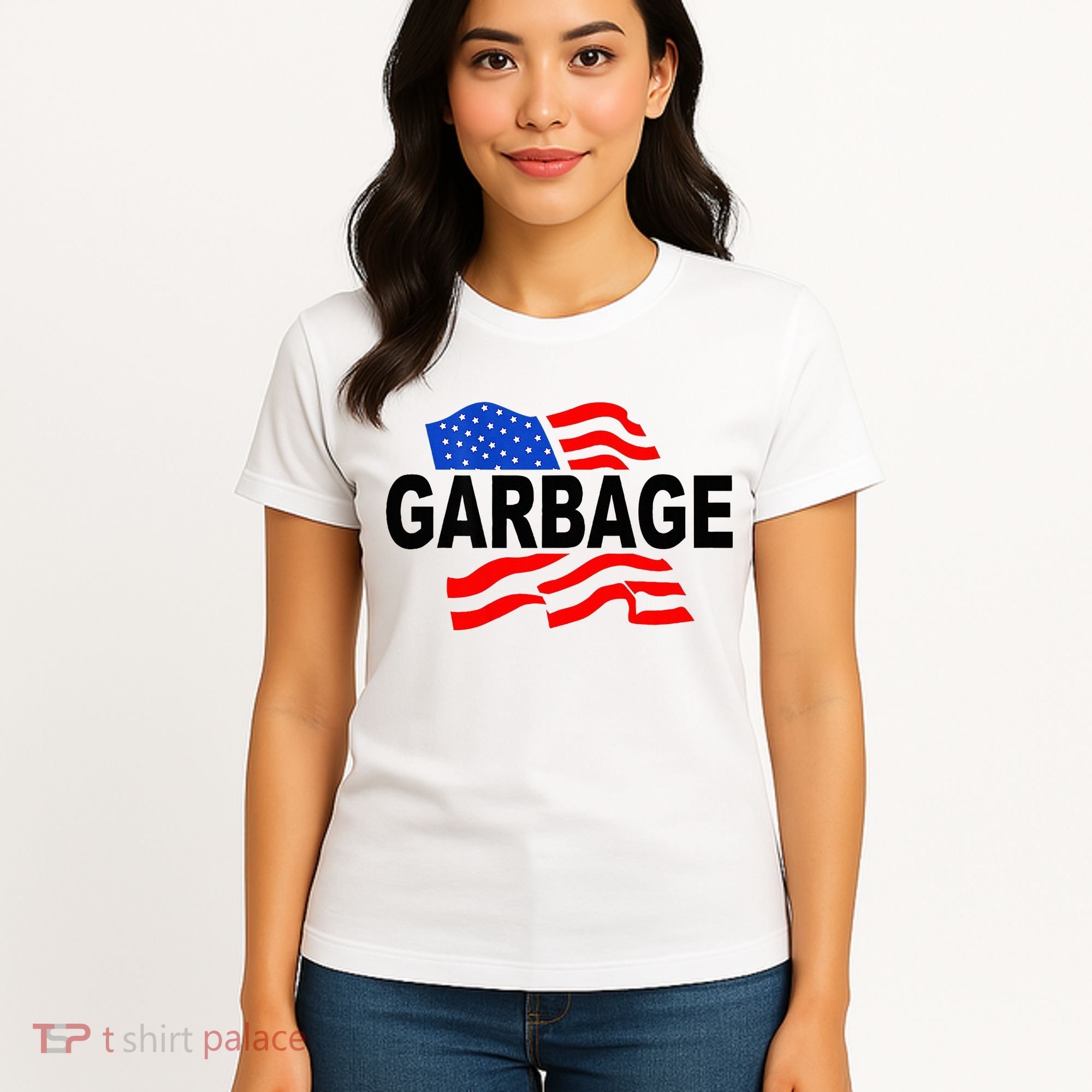 Garbage Garbage America Flag Women's T-Shirt