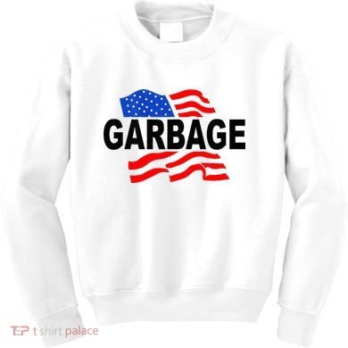 Garbage Garbage America Flag Kids Sweatshirt