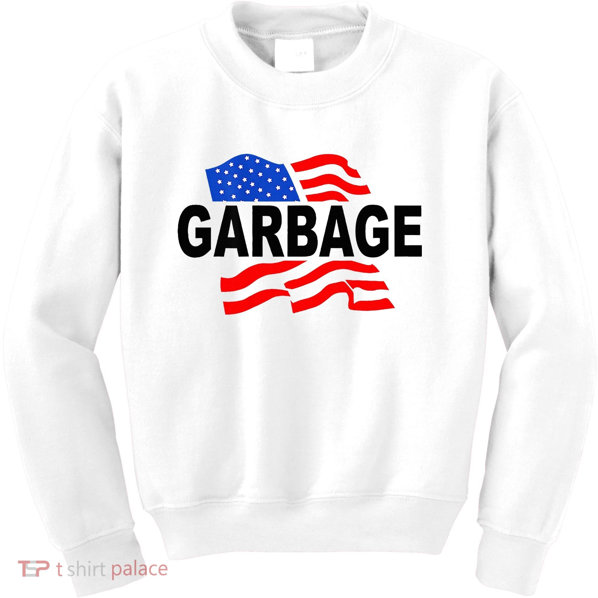 Garbage Garbage America Flag Kids Sweatshirt