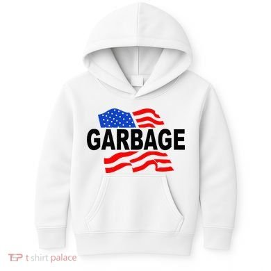 Garbage Garbage America Flag Kids Hoodie