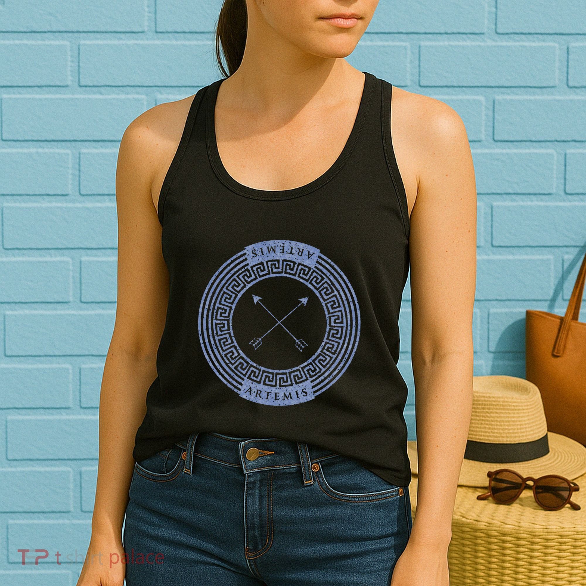Greek Goddess Artemis Arrows God Hunt Mythology Women's Tank Top