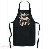 Gator Girl Alligator Lover Zookeeper Crocodile Apron thumb 0