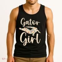 Gator Girl Alligator Lover Zookeeper Crocodile Tank Top thumb 3