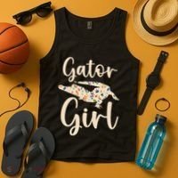Gator Girl Alligator Lover Zookeeper Crocodile Tank Top thumb 4