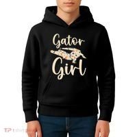 Gator Girl Alligator Lover Zookeeper Crocodile Kids Hoodie thumb 4
