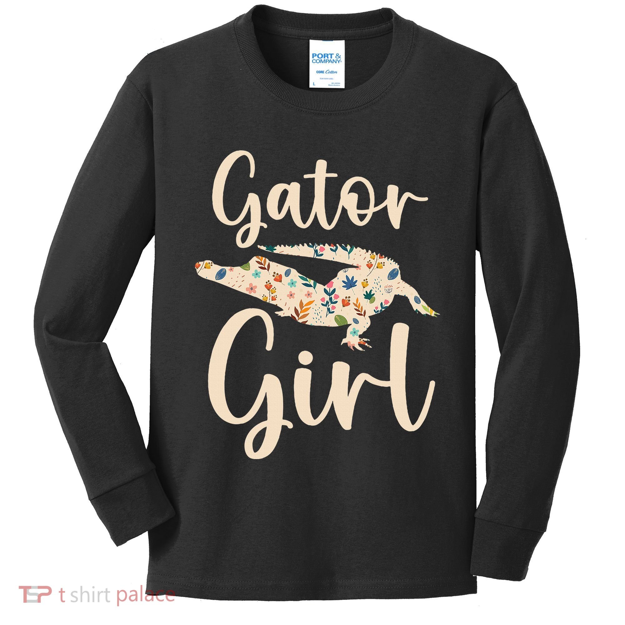 Gator Girl Alligator Lover Zookeeper Crocodile Kids Long Sleeve Shirt