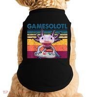 Gamesolotl Gamer Axolotl Fish Playing Video Games Doggie Tank thumb 0