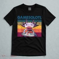 Gamesolotl Gamer Axolotl Fish Playing Video Games T-Shirt thumb 5