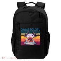 Gamesolotl Gamer Axolotl Fish Playing Video Games Backpack thumb 0