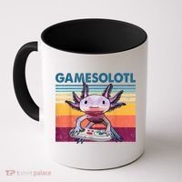 Gamesolotl Gamer Axolotl Fish Playing Video Games Coffee Mug thumb 0