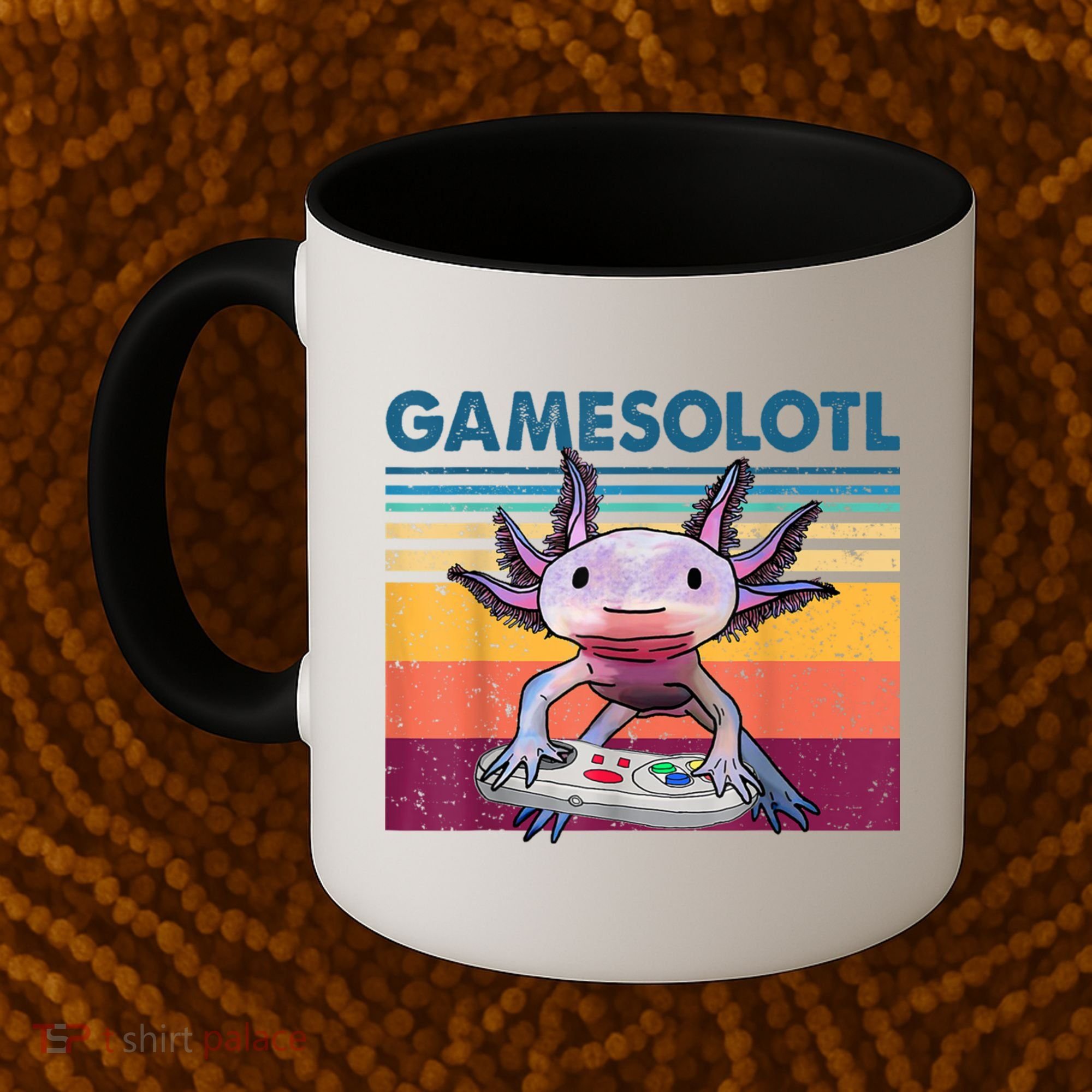 Gamesolotl Gamer Axolotl Fish Playing Video Games Coffee Mug