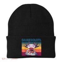 Gamesolotl Gamer Axolotl Fish Playing Video Games Beanie thumb 0