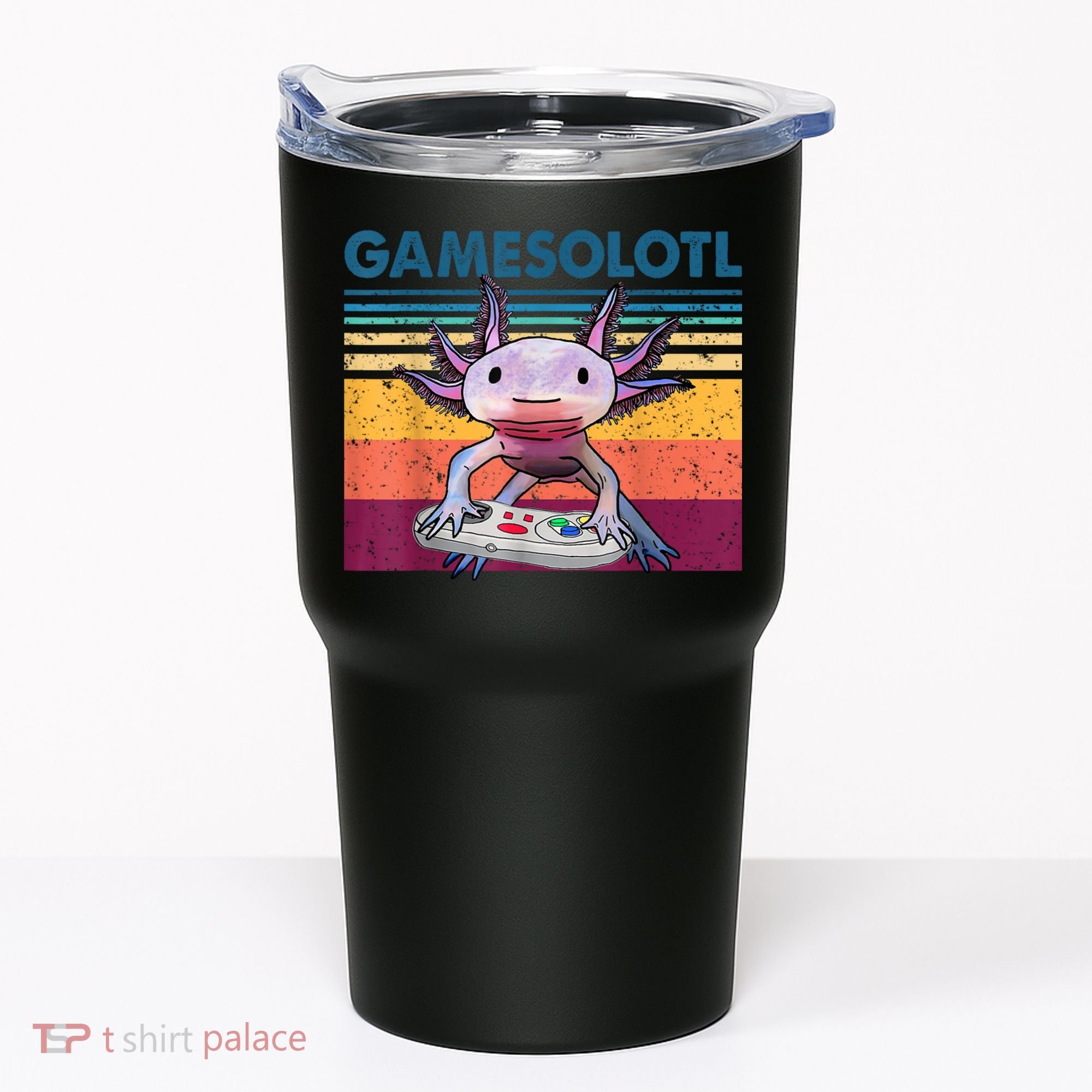 Gamesolotl Gamer Axolotl Fish Playing Video Games Tumbler