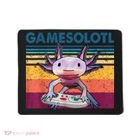 Gamesolotl Gamer Axolotl Fish Playing Video Games Mousepad thumb 0