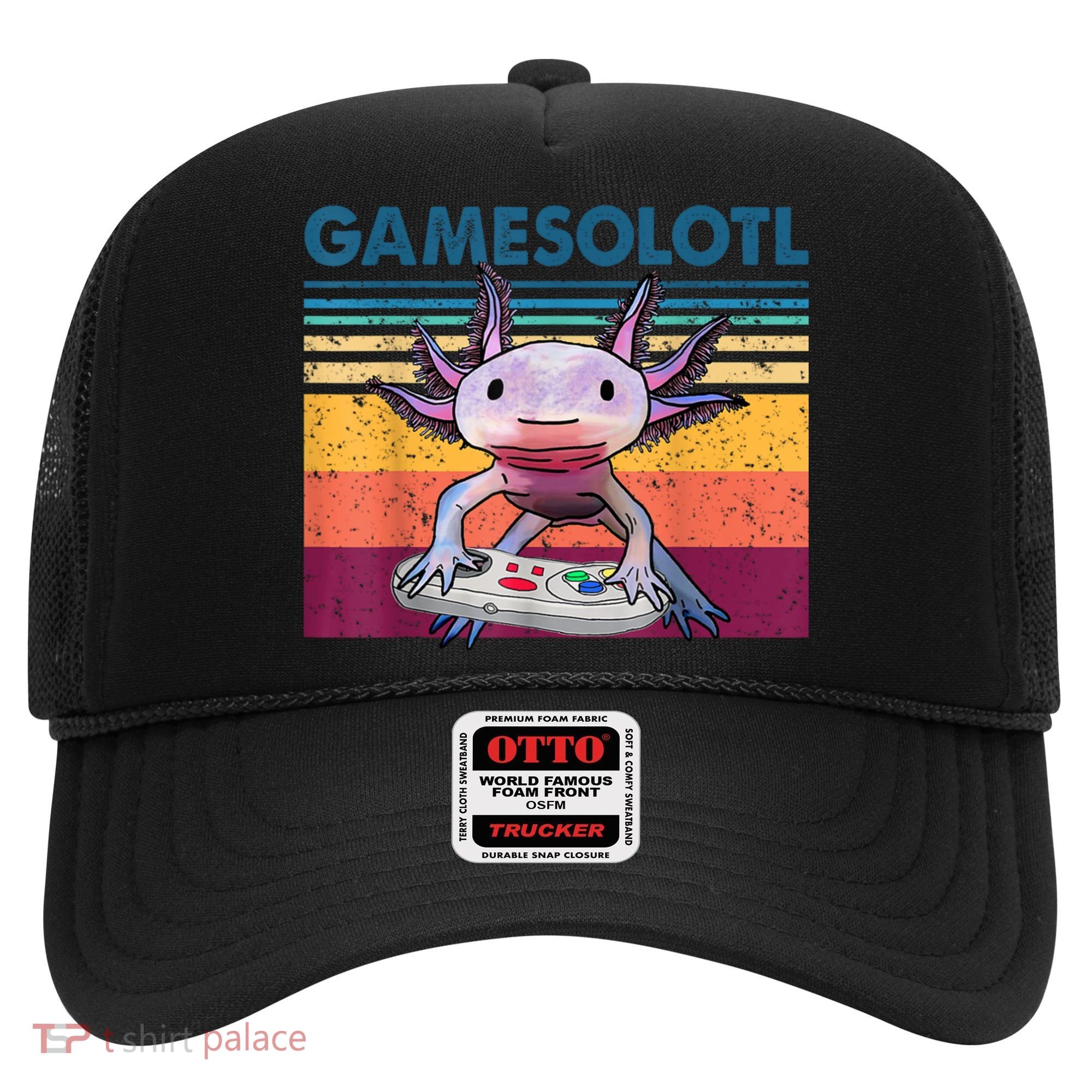 Gamesolotl Gamer Axolotl Fish Playing Video Games Hat