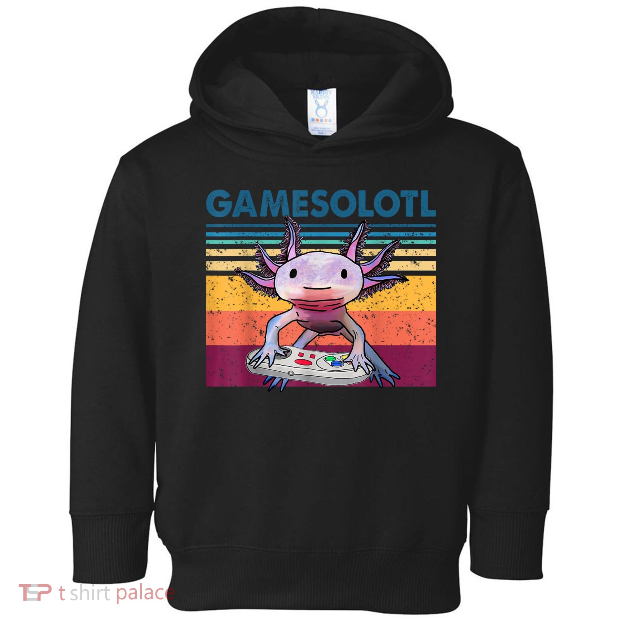 Gamesolotl Gamer Axolotl Fish Playing Video Games Toddler Hoodie