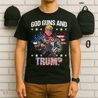 God Guns And Trump 2nd Amendment Flag Ar15 American Flag T-Shirt thumb 6