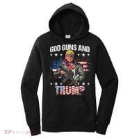 God Guns And Trump 2nd Amendment Flag Ar15 American Flag Women's Hoodie thumb 0