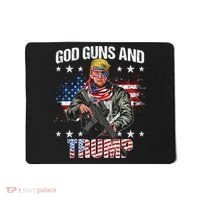 God Guns And Trump 2nd Amendment Flag Ar15 American Flag Mousepad thumb 0