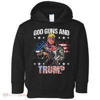 God Guns And Trump 2nd Amendment Flag Ar15 American Flag Toddler Hoodie thumb 0