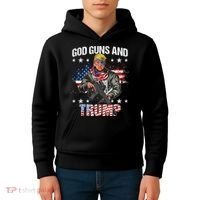 God Guns And Trump 2nd Amendment Flag Ar15 American Flag Kids Hoodie thumb 4