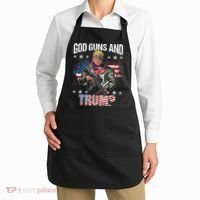 God Guns And Trump 2nd Amendment Flag AR15 American Flag Apron thumb 2