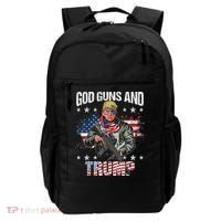 God Guns And Trump 2nd Amendment Flag AR15 American Flag Backpack thumb 0