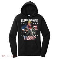 God Guns And Trump 2nd Amendment Flag AR15 American Flag Women's Hoodie thumb 0