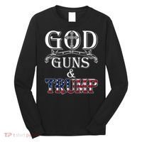 God Guns And Trump 2nd Amendment Trump 45 Long Sleeve Shirt thumb 0