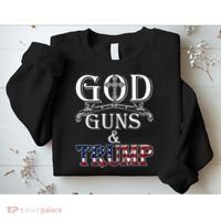 God Guns And Trump 2nd Amendment Trump 45 Sweatshirt thumb 2