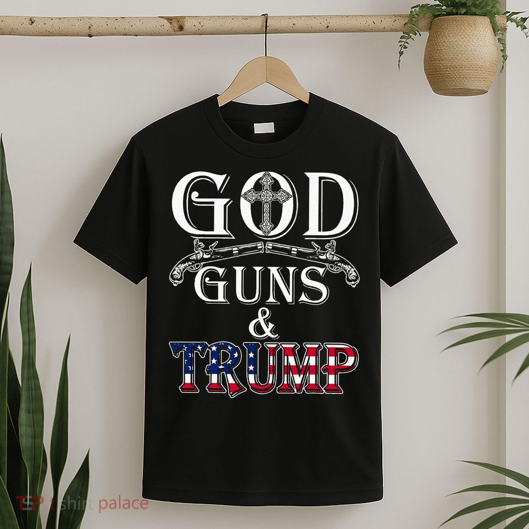 God Guns And Trump 2nd Amendment Trump 45 T-Shirt