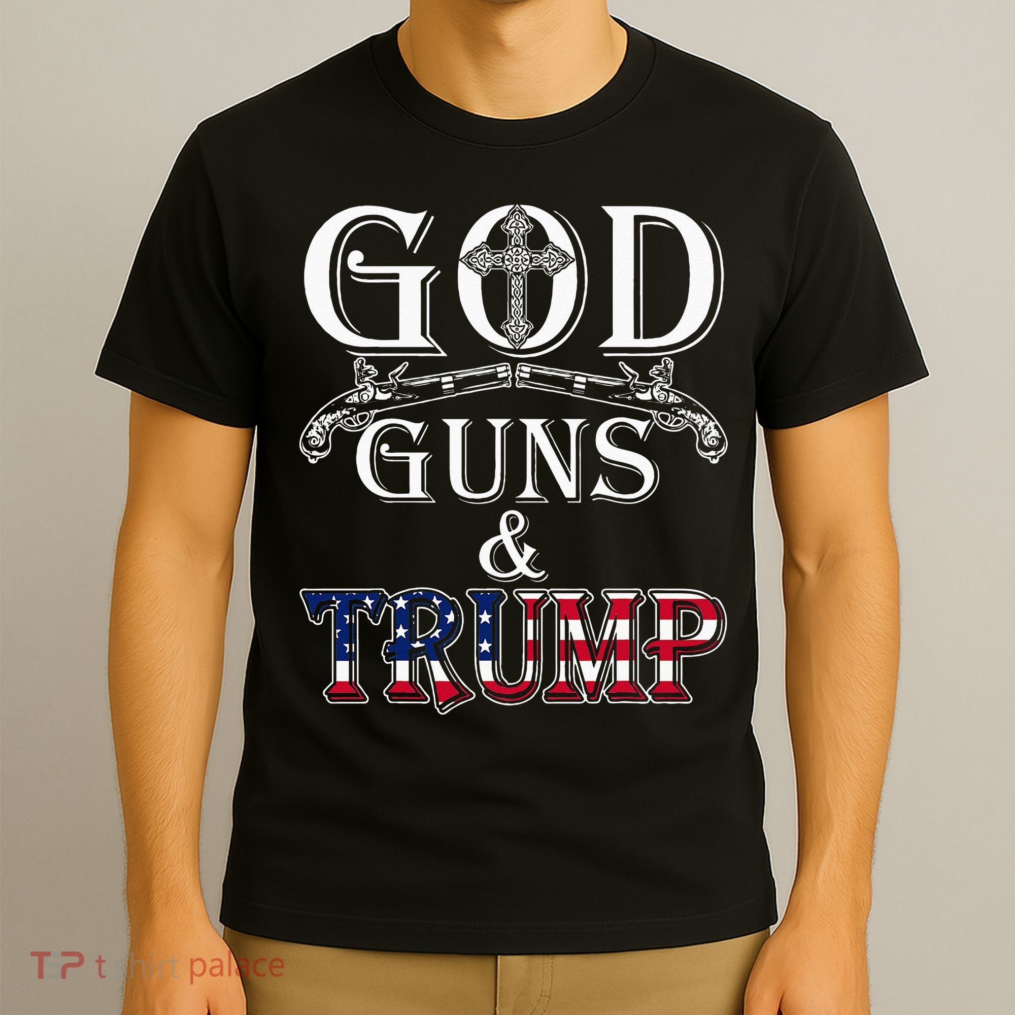 God Guns And Trump 2nd Amendment Trump 45 T-Shirt