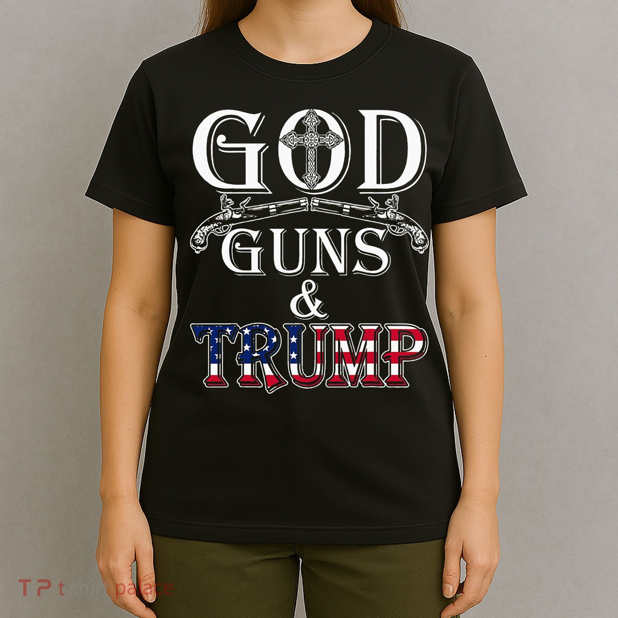 God Guns And Trump 2nd Amendment Trump 45 T-Shirt