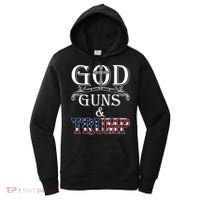 God Guns And Trump 2nd Amendment Trump 45 Women's Hoodie thumb 0
