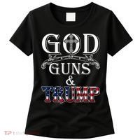 God Guns And Trump 2nd Amendment Trump 45 Women's T-Shirt thumb 0