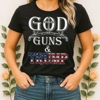 God Guns And Trump 2nd Amendment Trump 45 Women's T-Shirt thumb 2