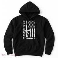 God Guns And Trump Cool Gift 2nd Amendment Flag Ar15 Gift Hoodie thumb 0