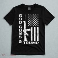 God Guns And Trump Cool Gift 2nd Amendment Flag Ar15 Gift T-Shirt thumb 5