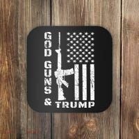 God Guns And Trump Cool Gift 2nd Amendment Flag Ar15 Gift Coaster thumb 0