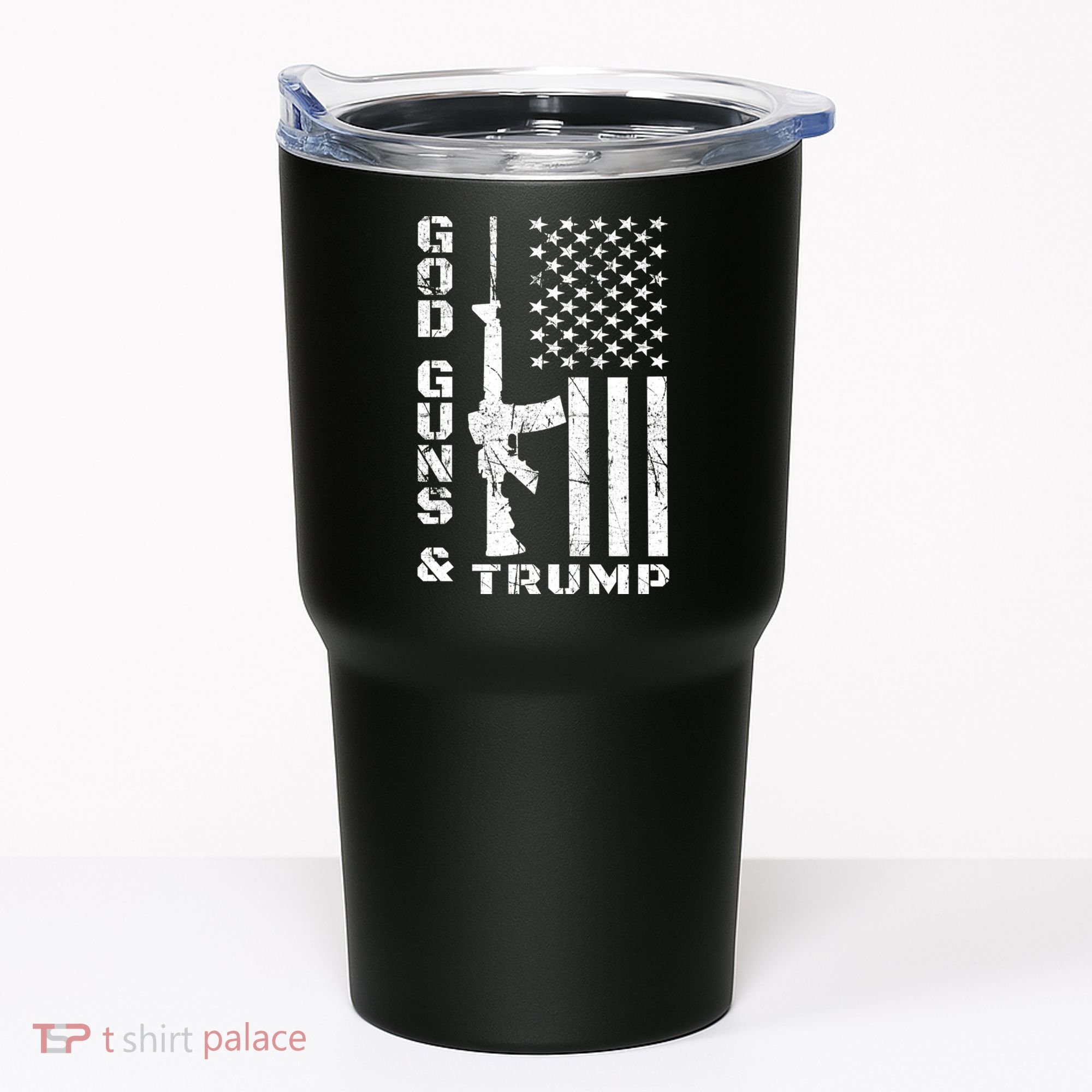 God Guns And Trump Cool Gift 2nd Amendment Flag Ar15 Gift Tumbler