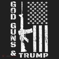 God Guns And Trump Cool Gift 2nd Amendment Flag Ar15 Gift Hat thumb 2