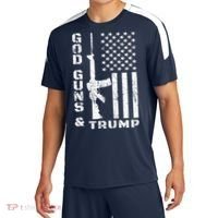 God Guns And Trump Cool Gift 2nd Amendment Flag Ar15 Gift Sport-Tek Competitor United Soccer Jersey thumb 0
