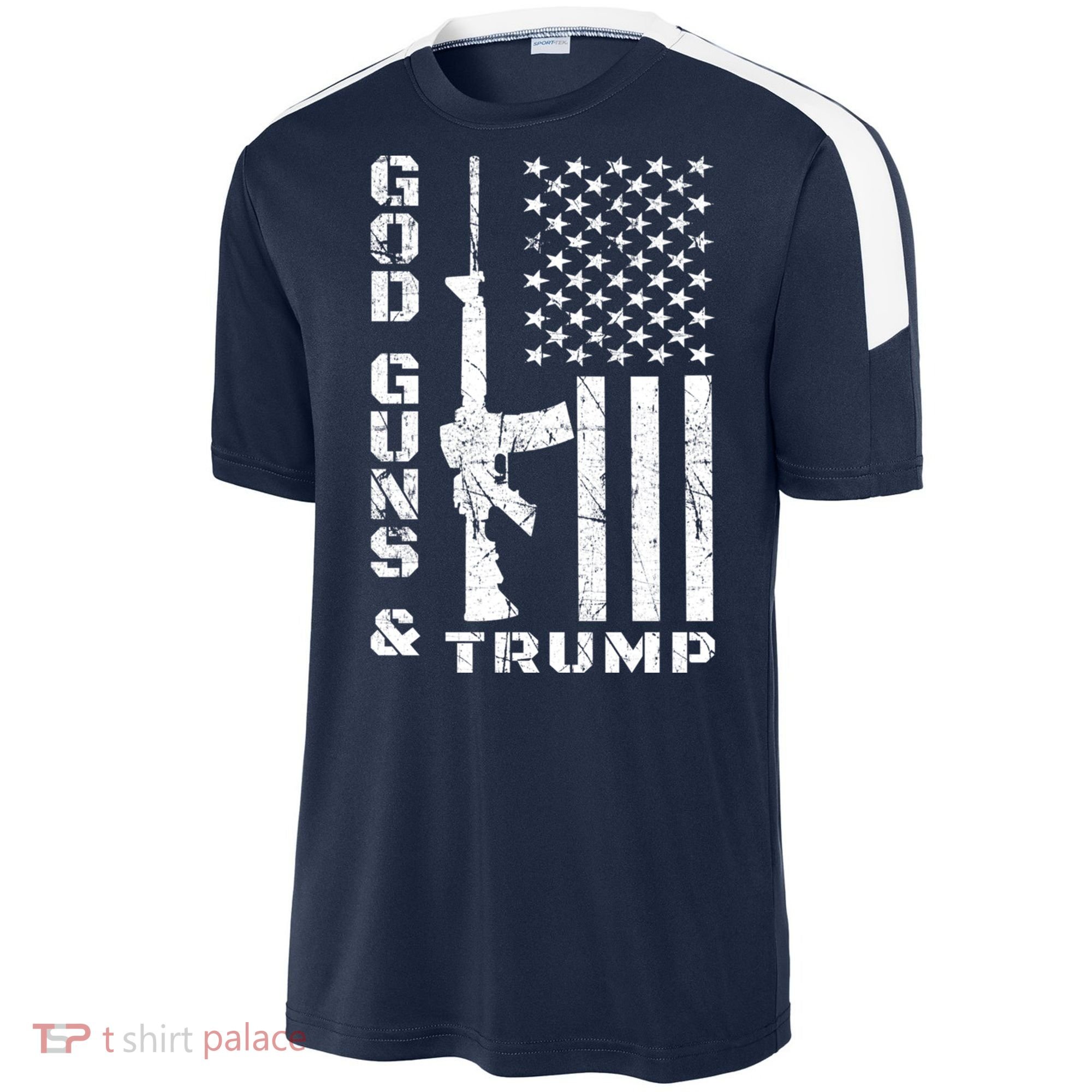 God Guns And Trump Cool Gift 2nd Amendment Flag Ar15 Gift Sport-Tek Competitor United Soccer Jersey