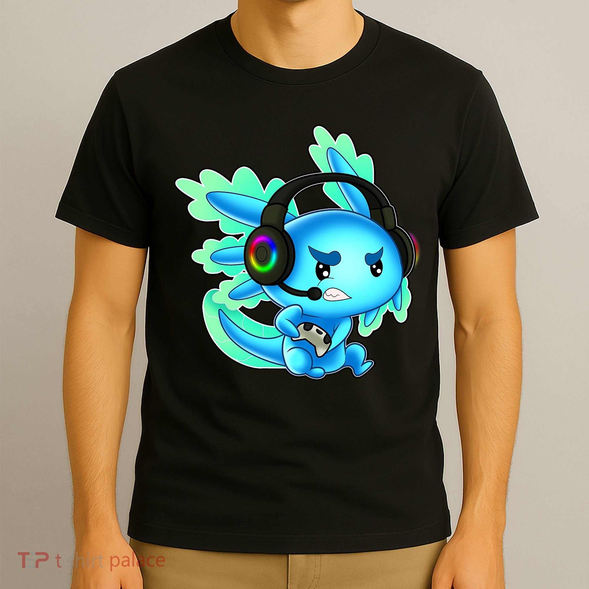 Gamesolotl Gaming Axolotl Clothing   T-Shirt