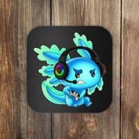 Gamesolotl Gaming Axolotl Clothing   Coaster thumb 0