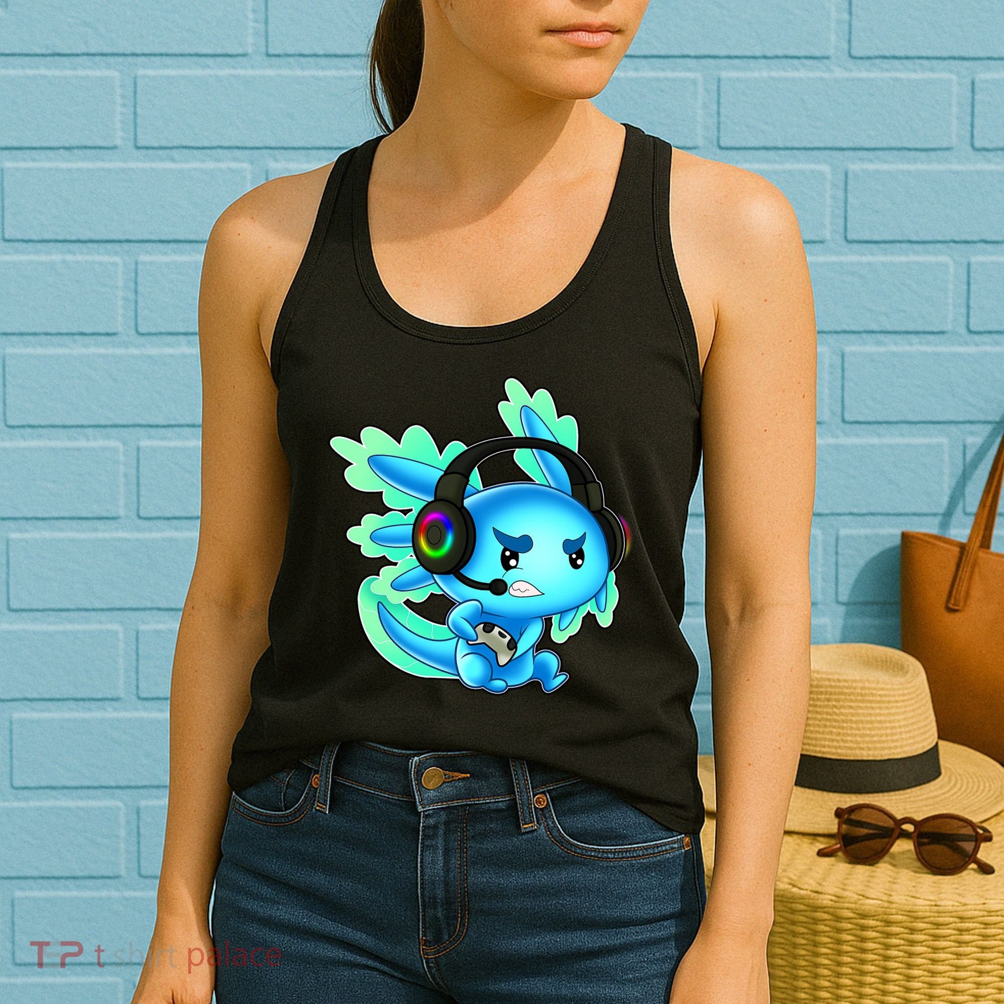 Gamesolotl Gaming Axolotl Clothing   Women's Tank Top