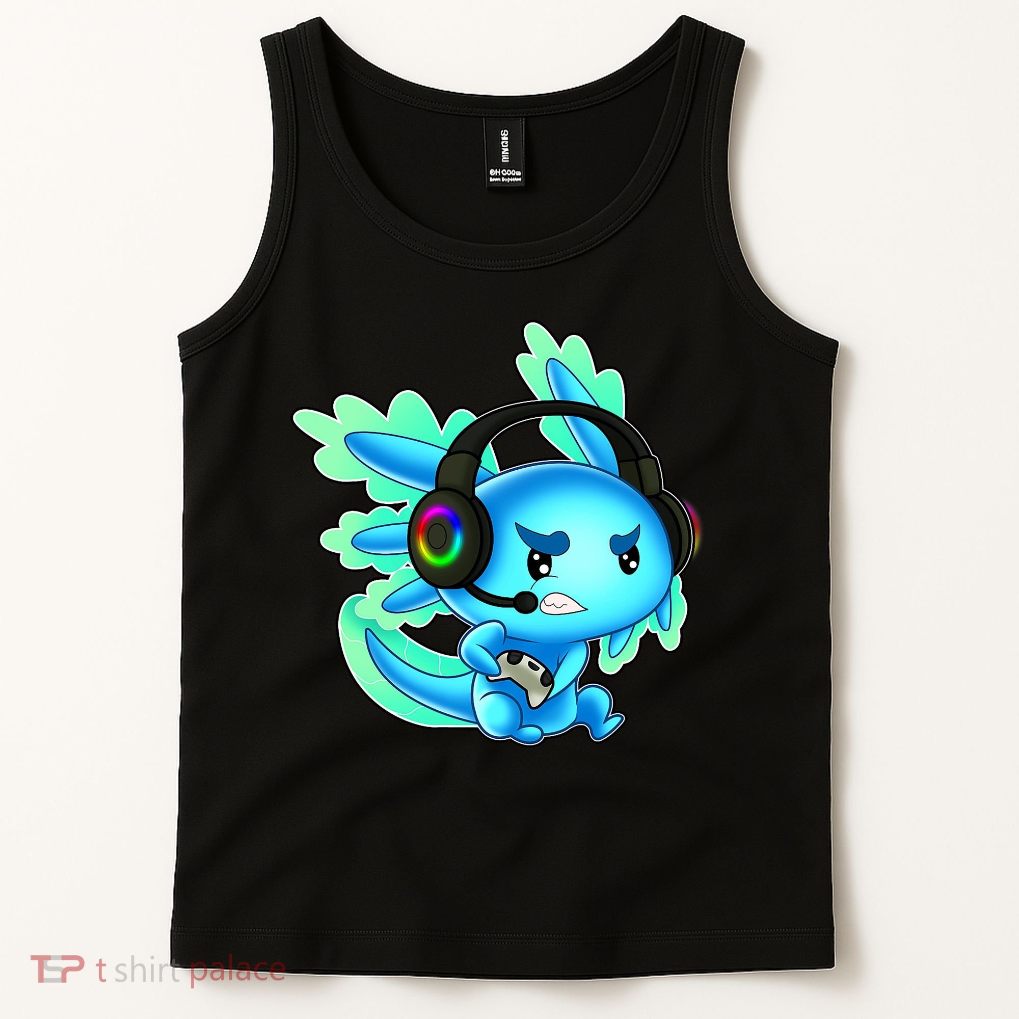 Gamesolotl Gaming Axolotl Clothing   Tank Top