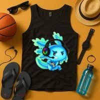 Gamesolotl Gaming Axolotl Clothing   Tank Top thumb 4